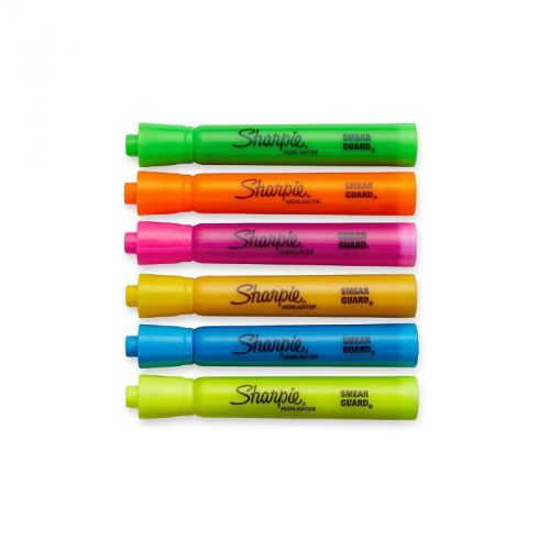 Sharpie Accent Tank-Style Highlighters, 6 Colored Highlighters (25076)