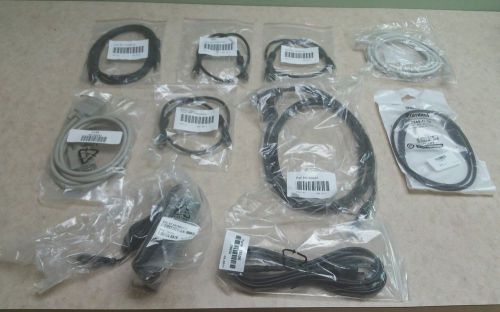 LOT OF 10 NEW TRIMBLE CABLES--w/ some non trimble cables--See pictures
