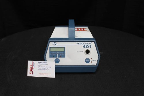 Hemochron 401 Whole Blood Coagulation System #185