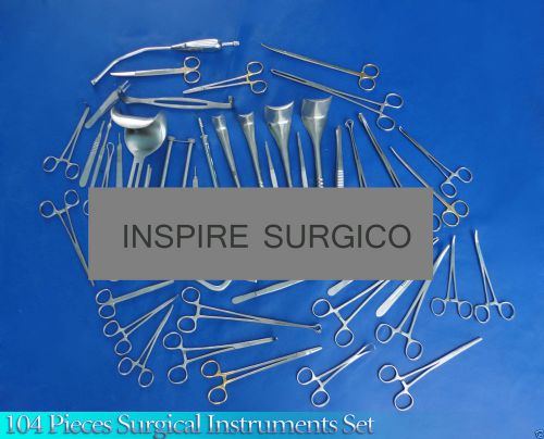 104 pieces basic laparotomy set surgical insturments inspire surgico for sale