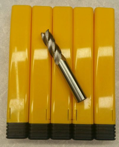 3/8 end mill eccentric od 4 flute solid carbide endmill lot of 5 tools usa made for sale