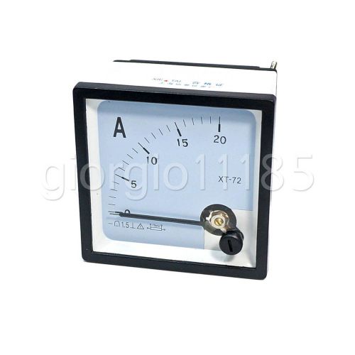 2pcs high quality analog amp panel meter + shunt dc 20a for sale