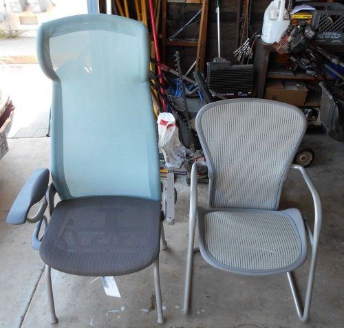 2 lot herman miller office chairs mesh