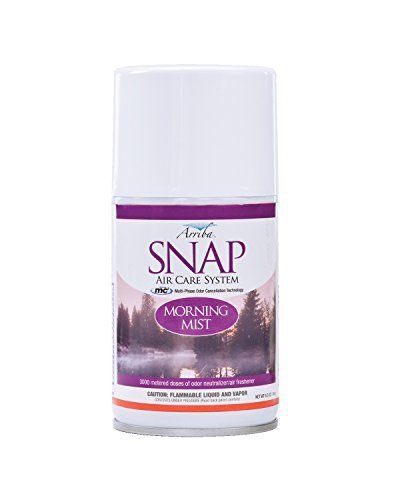 San Jamar RL125801855 Morning Mist Refill Snap, 2.5 Ounce Pack of 12