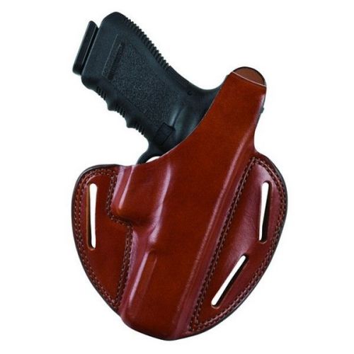 Bianchi 18642 Shadow II Pancake Holster Plain Tan Leather RH for Glock 17