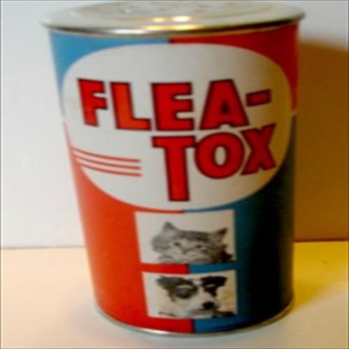 Flea-Tox For Dogs, Cats, Birds, Poultry, Humans.Tin