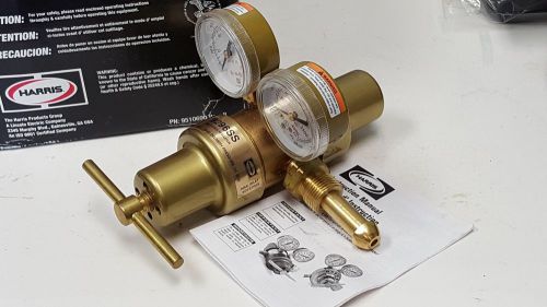 Harris 9296SS-125-590 Pressure Regulator, 0 - 125 PSIG, Brass