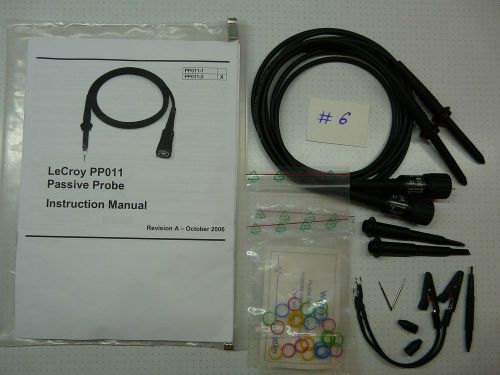 Pair of Lecroy PP011 probes with accessories Lot #6