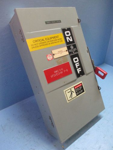 GE General Electric THN3364 Non-Fusible 200 Amp 600 Vac Heavy Duty Safety Switch