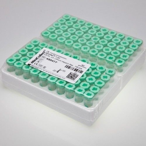 Greiner Bio-One MiniCollect Serum and Plasma Tubes # 450477 - Green pack of 100