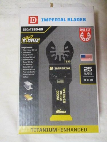 Imperial Blades IBOAT330-25 Universal Fit Bi-Metal TITANIUM TIPPED 1-1/4&#034; 25 PK