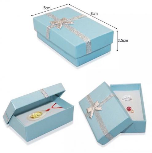 Jewelry Gift Box Earrings Necklace Square 5 X 8 X 2.5cm Lot of 5 Boxes Display