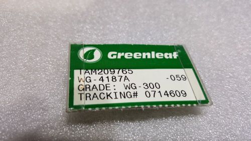 10 NEW GREENLEAF  WG-4187A  WG-300  CERAMIC CUTTING INSERT