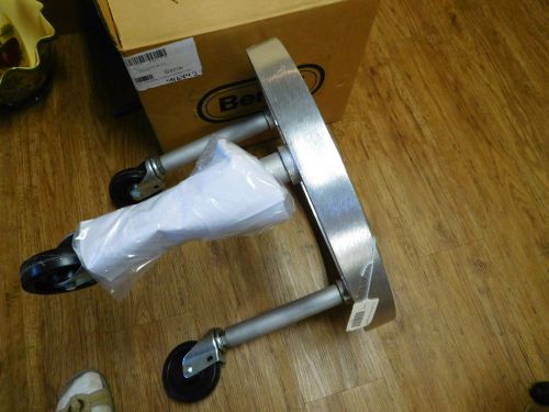 Berkel 60 qt cast aluminum bowl dolly new in box bd-fms-60 with swivel casters. for sale