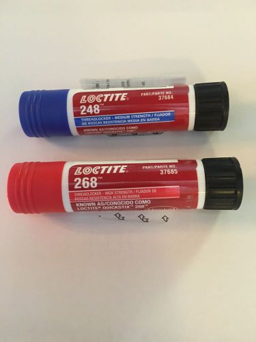 Loctite 268 and loctite 248, thread locker, one of each, quickstix for sale