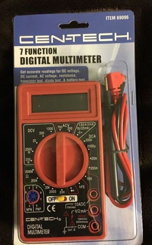 (Lot of 4) NewCen-Tech 7Function Digital Multi-Meter with32&#034; Leads DC+AC voltage