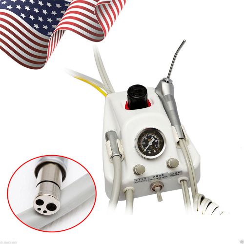 Portable dental turbine unit 4hole work with air compressor high speed handpiece for sale