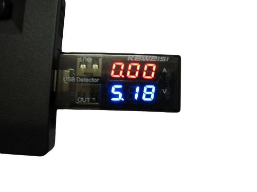 USB Voltage and Current Meter for measuring Mobile Charger and USB Devices