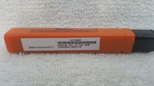 HERTEL HSSCo8 4FL CC TiN SEM 5/16X3/8X1-3/8X3-1/8 (41114901)