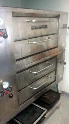 60&#034; 2 Deck Double Stack Baker&#039;s Pride Pizza Ovens Excellent Stones! FINANCING