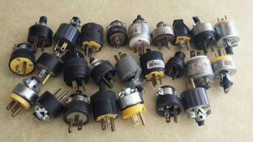 (lot of 25) 15a 125v  replacement male plugs
