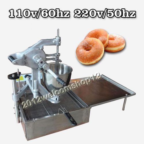 Commercial Manual Breakwater donut ball Donut Fryer Maker Making Machine 3Moulds