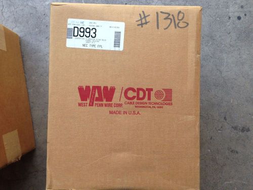 1000&#039; West Penn D993 4 Cond 16 AWG Solid Overall Shielded Jacket 75 C Wire Cable
