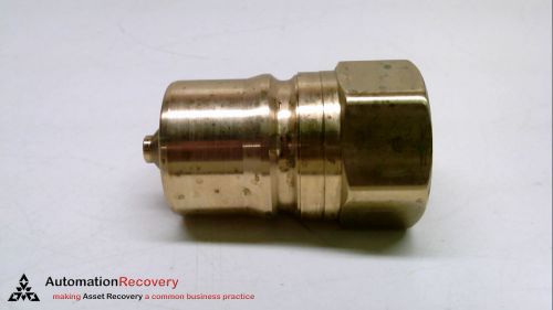 PARKER BH8-61, BRASS QUICK COUPLING, MALE, NIPPLE 1&#034;, NEW* #128790