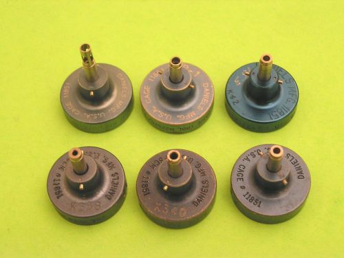 6 Daniels DMC Positioners for AFM8 M22520/2-01 Crimper Aircraft Tools