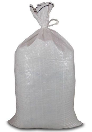 100-Ct Poly Woven Sand Bag Gravel Bags 50 Lb. Fill Heavy Duty Flood Barrier Stop