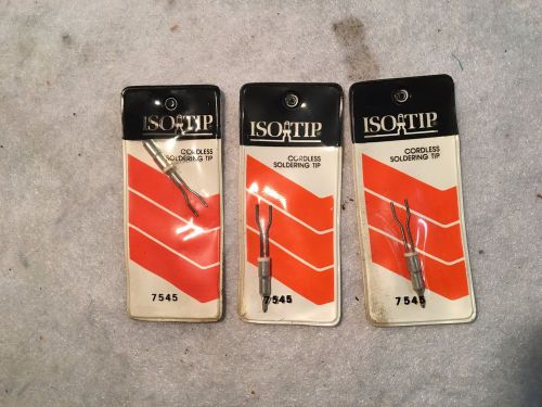 ISO TIP Cordless Soldering Tip 7545 (Lot of 3)