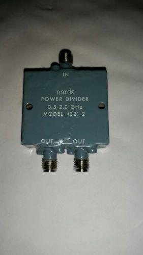 Narda 4321-2 RF Power Divider 0.5-2Ghz, 2-Way, SMA, Two Available