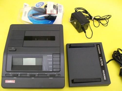 LANIER VW 110 Cassette Transcriber 2 speed playback, ac, pedal, headset WARRANTY