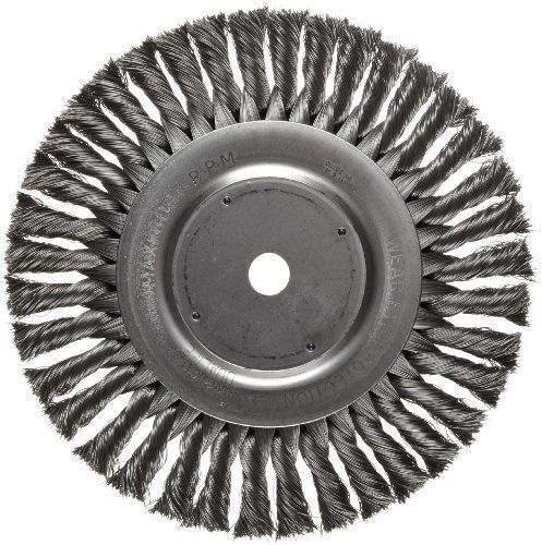 Weiler Dualife Standard Wire Wheel Brush, Round Hole, Steel, Partial Twist