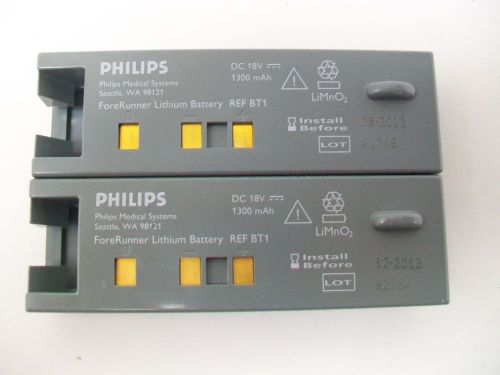 Lot of 2 Philips HeartStream ForeRunner Aftermarket AED Battery