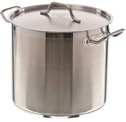 Update International (SPS-20) 20 Qt Stainless Steel Stock Pot w/Cover 1
