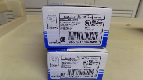 LOT OF 20 LEVITON 13353-N LAMPHOLDER HARDWARE ENCLOSED *NEW IN A BOX