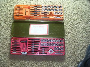 Vintage Tap and Die Set 40 Pieces Made in Japan Complete Set Plus 32 more pieces