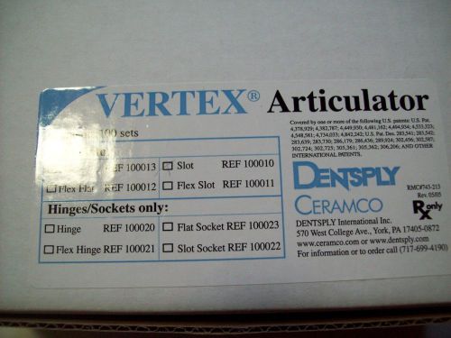 DENTSPLY CERAMCO VERTEX ARTICULATORS