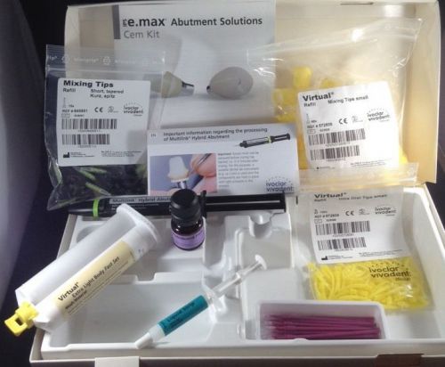 Ivoclar vivadent e. max abutment solutions cem kit (gt) for sale