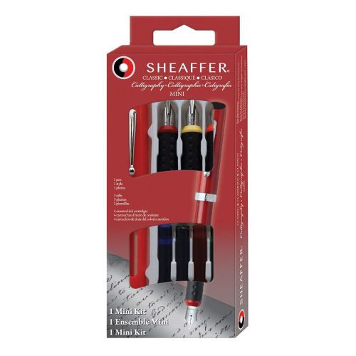 Sheaffer Calligraphy Mini Kit 1 Viewpoint Pen with 3 Interchangeable Nib ... New