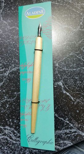 Aladine lime tree calligraphy inc inking fountain pen, made in france for sale