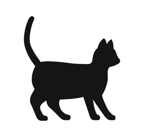 Cat Shadow Window Car Window Truck / Van Tempo Sticker Vinyl Decals -1784