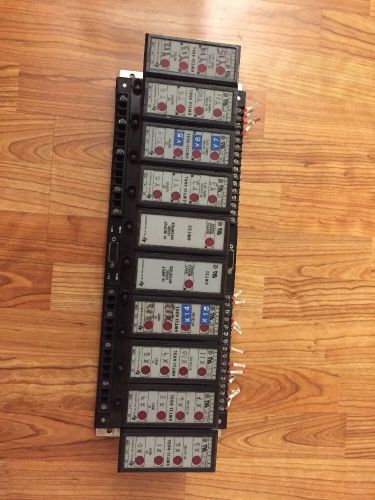 TEXAS INSTRUMENTS PLC 6MT  6MT50-2 MOUNTING BASE AND 10 MODULES