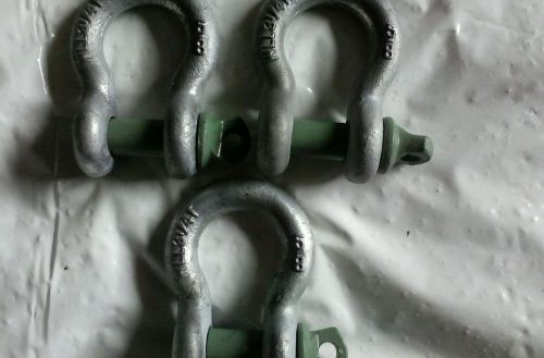 (3) USA 5/8 shackle clevis d-ring anchor utv rigging hoist wll 3 1/4t recover