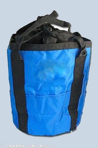 Tree climbing rope storage bag 11.5&#034; high,color blue,keeps rope clean,(one bag) for sale