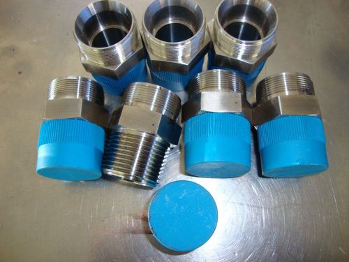(7) NEW SWAGELOK  SS-16-SAE-1-16 1 5/16-12 MALE SAE/MS TO 1&#034; MALE NPT  FITTINGS