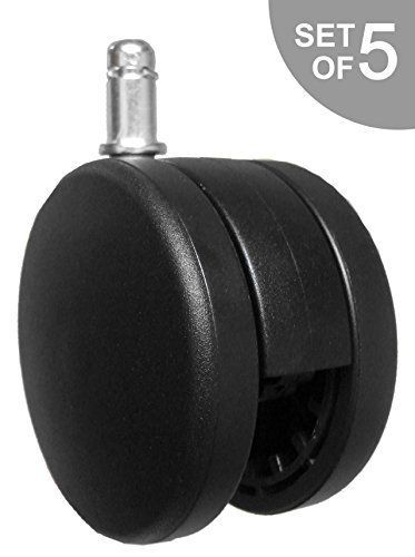 3&#034; 75mm extra large replacement office chair caster rollers - standard wheel set for sale