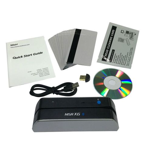 Misiri X6BT Bluetooth USB Magnetic Credit Card Reader Writer (iPhone or Android)