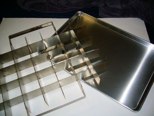 FULL Sheet BreadCake Pan &amp; Cutter, Stainless Steel Cutter, 3-1/2 x 3-1/2 pieces